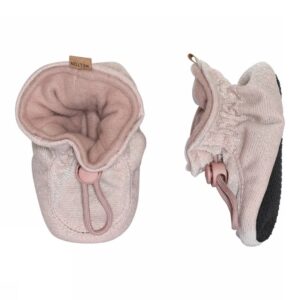 Glitter textile slippers - Alt Rosa
