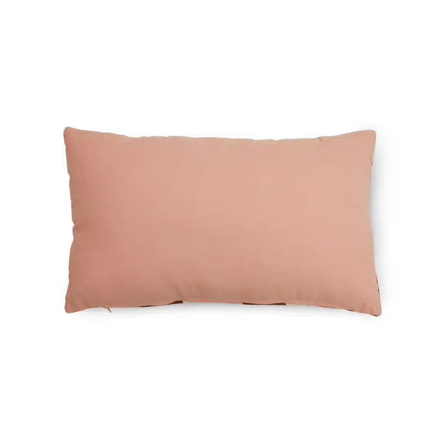 HK Living - Striped velvet cushion 60x35 - Rose