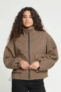 ICHI - Esolu Jacket - Brown Check