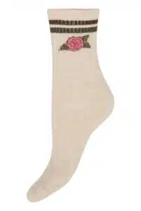 ICHI - Melle Socks - Oatmeal Melange