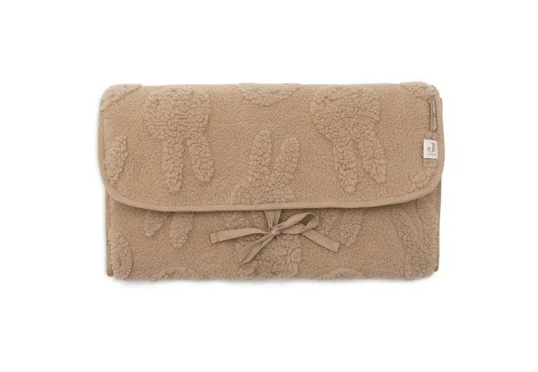 Jollein - Verschoningsmat met Opbergvak Miffy Jacquard Teddy - Biscuit