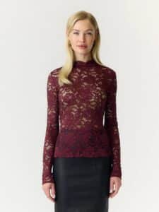 Lacey LS Lace Top - Port Royale