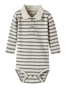Lil' Atelier - Limia LS Polo Body - Turtledove Poppy Seed