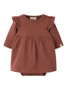 Lil' Atelier - Thoro LS Loose Body Dress - Mahogany