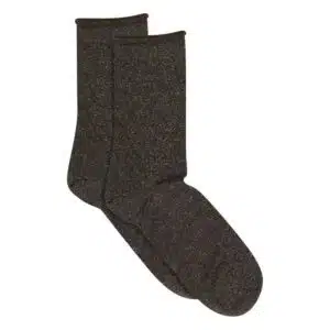 Lucinda glitter socks - Dark Brown 40/42