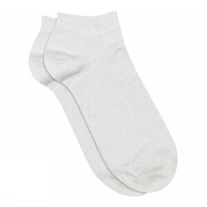 MP Denmark - Zoe glitter sneaker socks - White