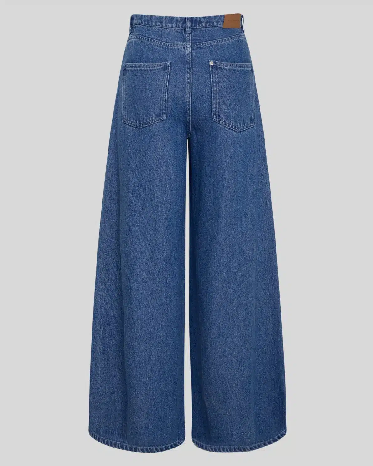MSCH - Ago Rue Wide Pants Long - Mid Blue Wash