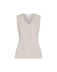 MSCH - Esteriane Waistcoat - Oatmeal Melange