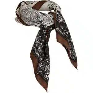 Peppercorn - Paisley Scarf - Black Print