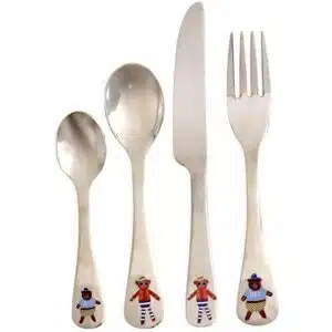 Rice - Stainless steel kids cutlery set with Monkey and Beer print