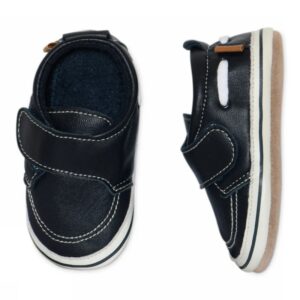 Sailor leather slippers - Marine