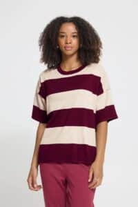 Shirt Luls Loose - Stripe Rhodondendron