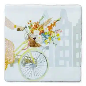 StoryTiles - Vrolijkheid in een Fietsmand 13x13