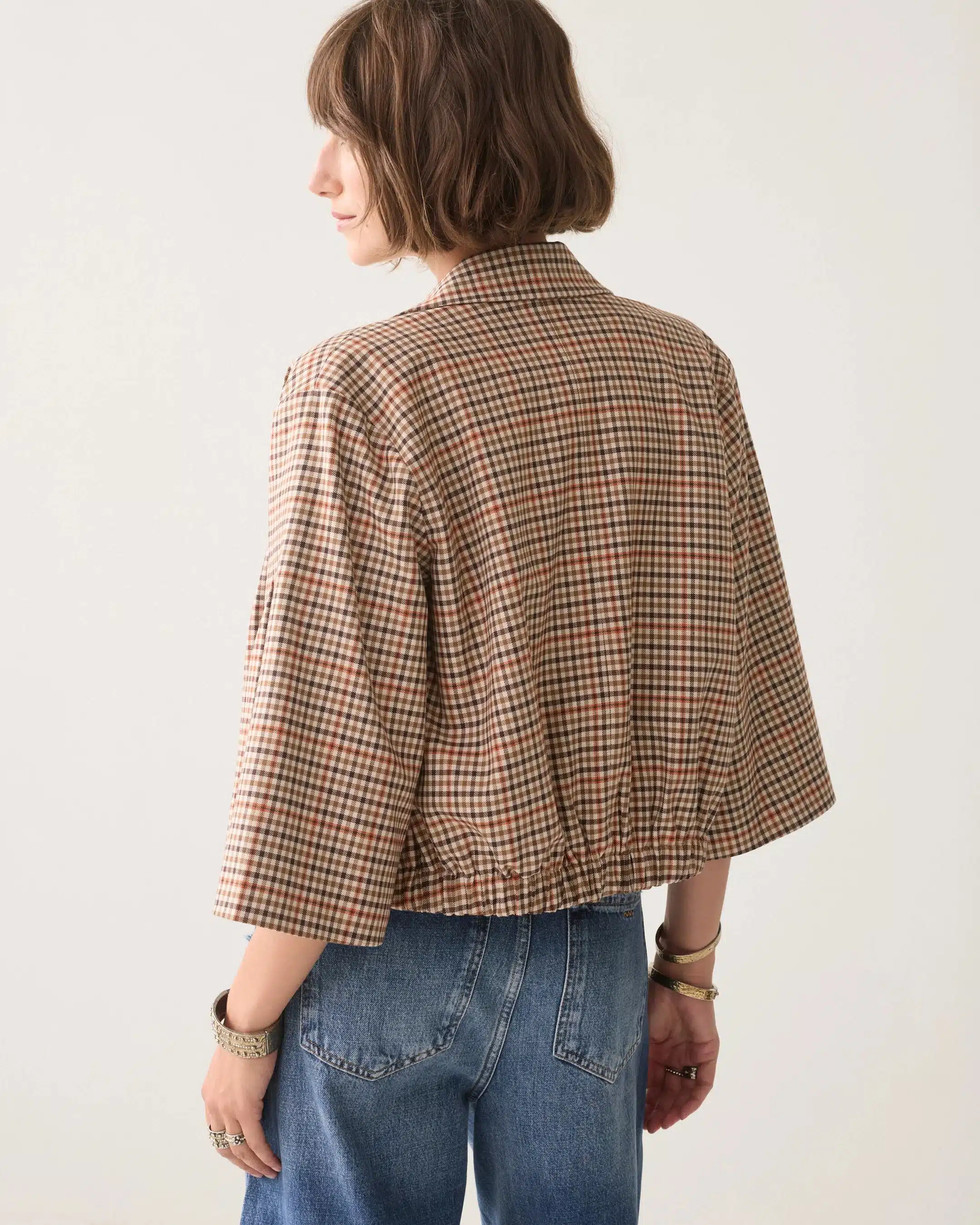 Summum - Blazer Check goji berry - Multicolour