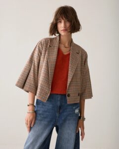 Summum - Blazer Check goji berry - Multicolour