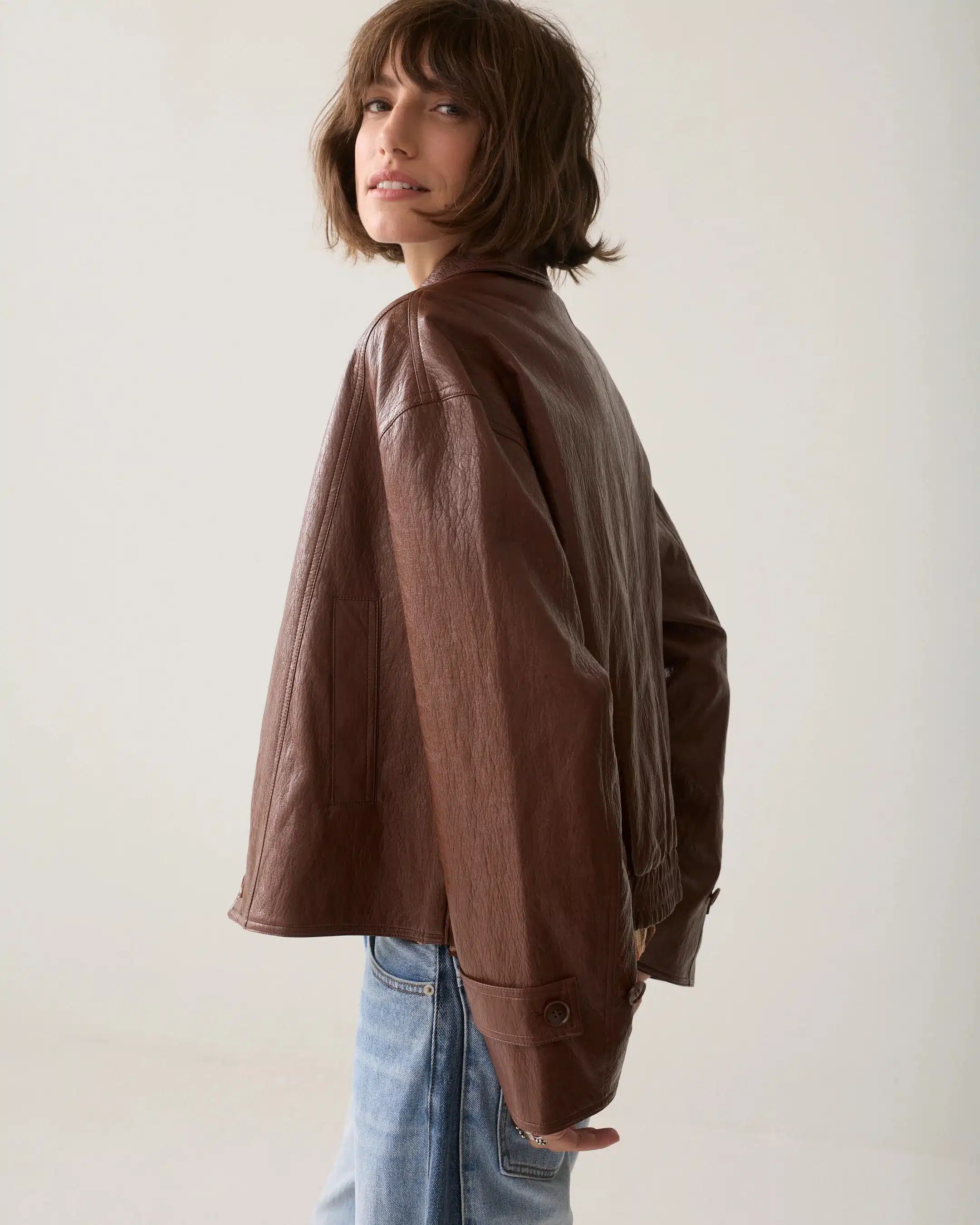 Summum - Jacket Faux leather - Toffee