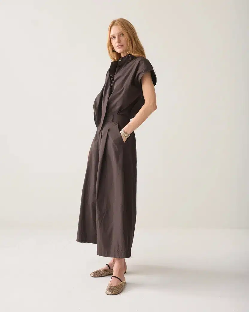Summum - Skirt Taft light - Dark Chocolate