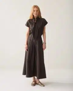 Summum - Skirt Taft light - Dark Chocolate