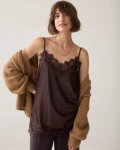 Summum - Top satin - Dark Chocolate