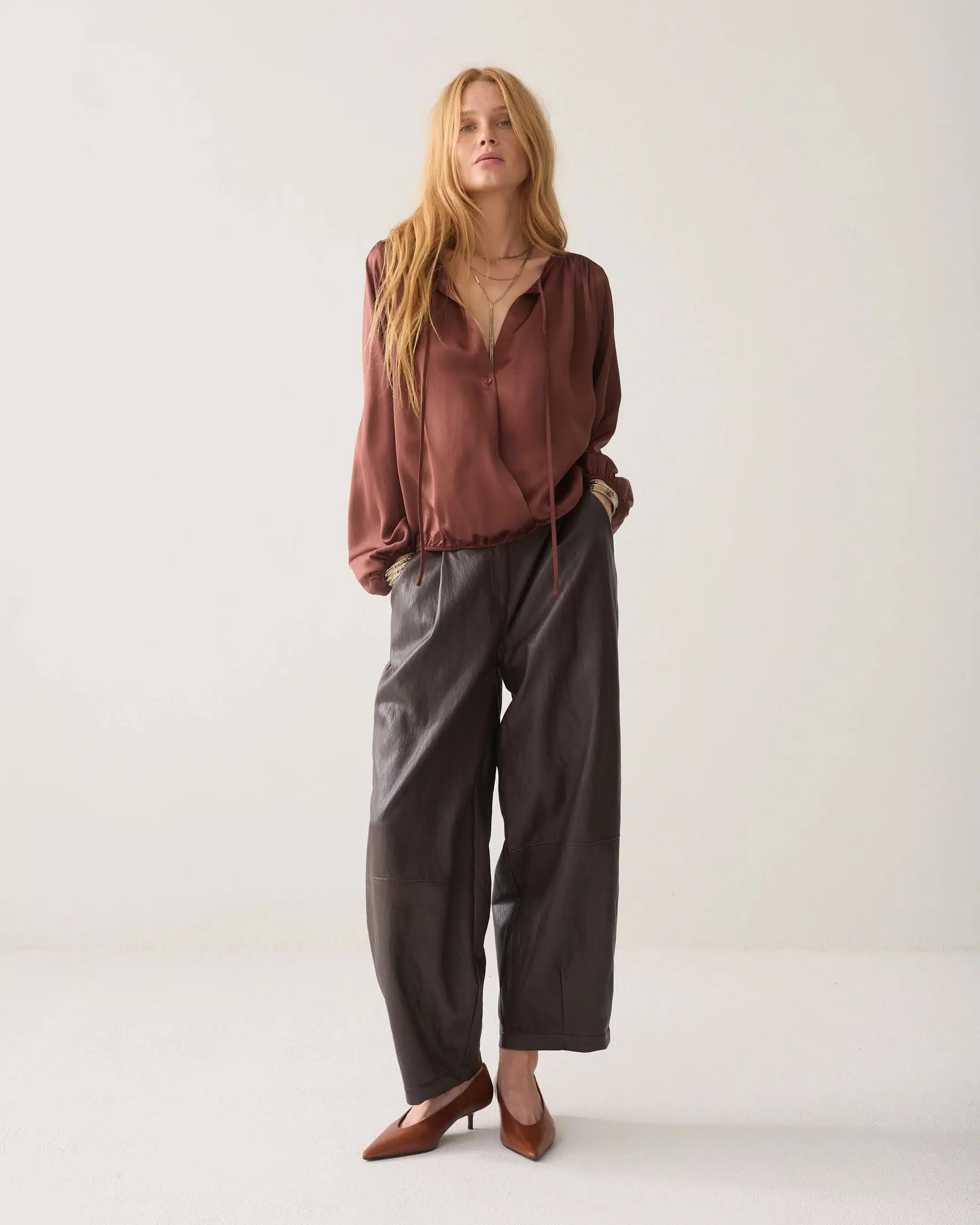 Summum - Top Silky casual - Toffee