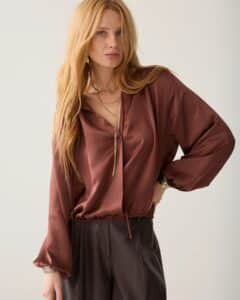 Summum - Top Silky casual - Toffee