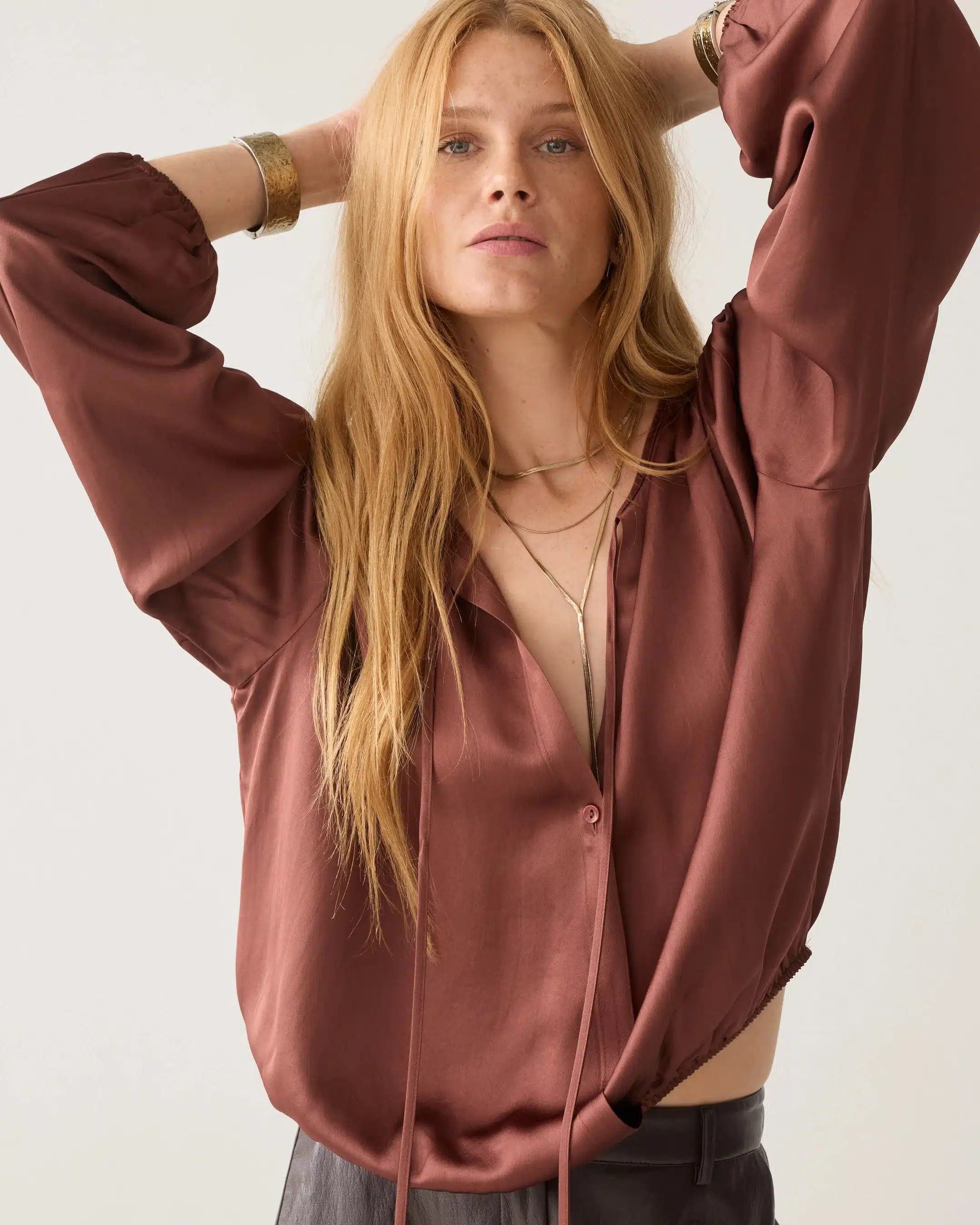 Summum - Top Silky casual - Toffee