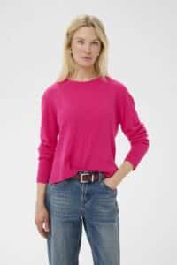 Taia Arrow Pullover - Fandango Pink Melange