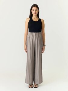 YAS - Mallis HW Pant - Timber Wolf