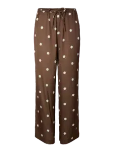 YAS - Pella HW Pant - Pinecone Ecru Dots