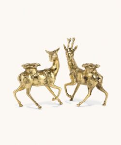 Doing Goods - Lovely Deer Candle Holder Set