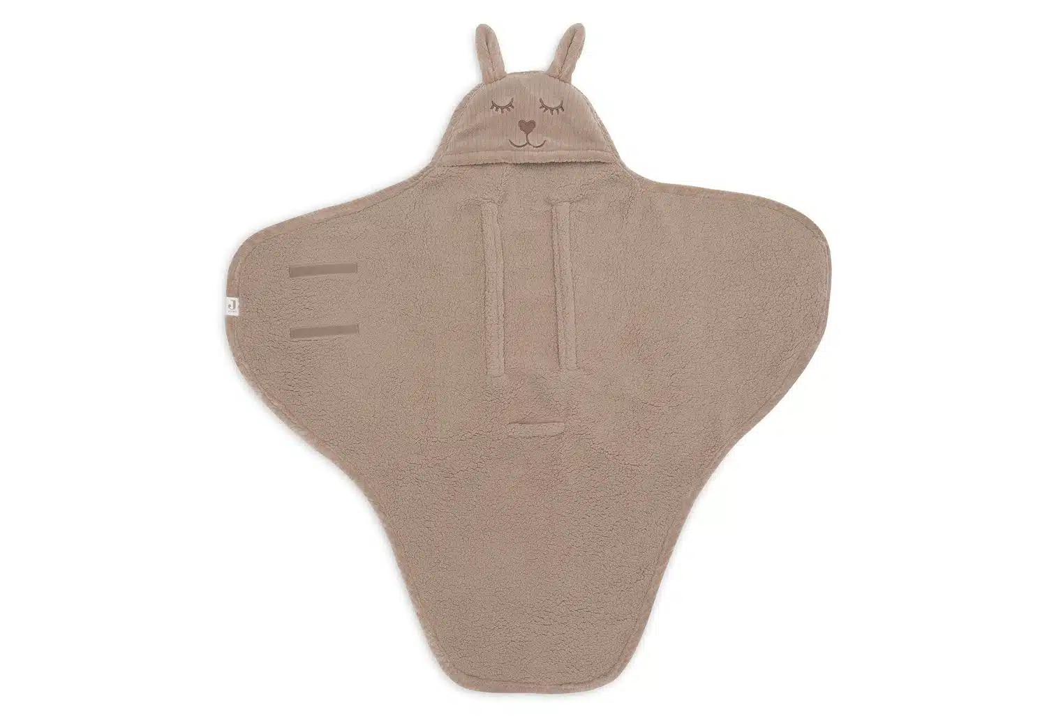 Jollein - Wikkeldeken Bunny Cloudy Rib - Milky Coffee