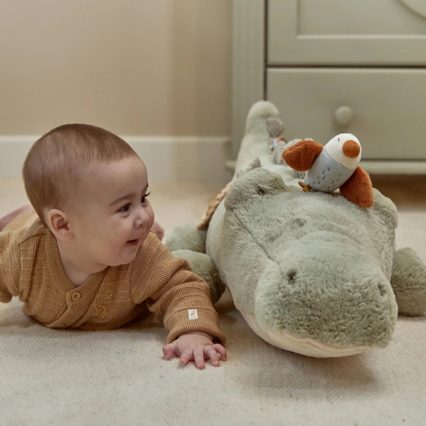 Little Dutch - Activiteitenknuffel Krokodil XL Safari Friends