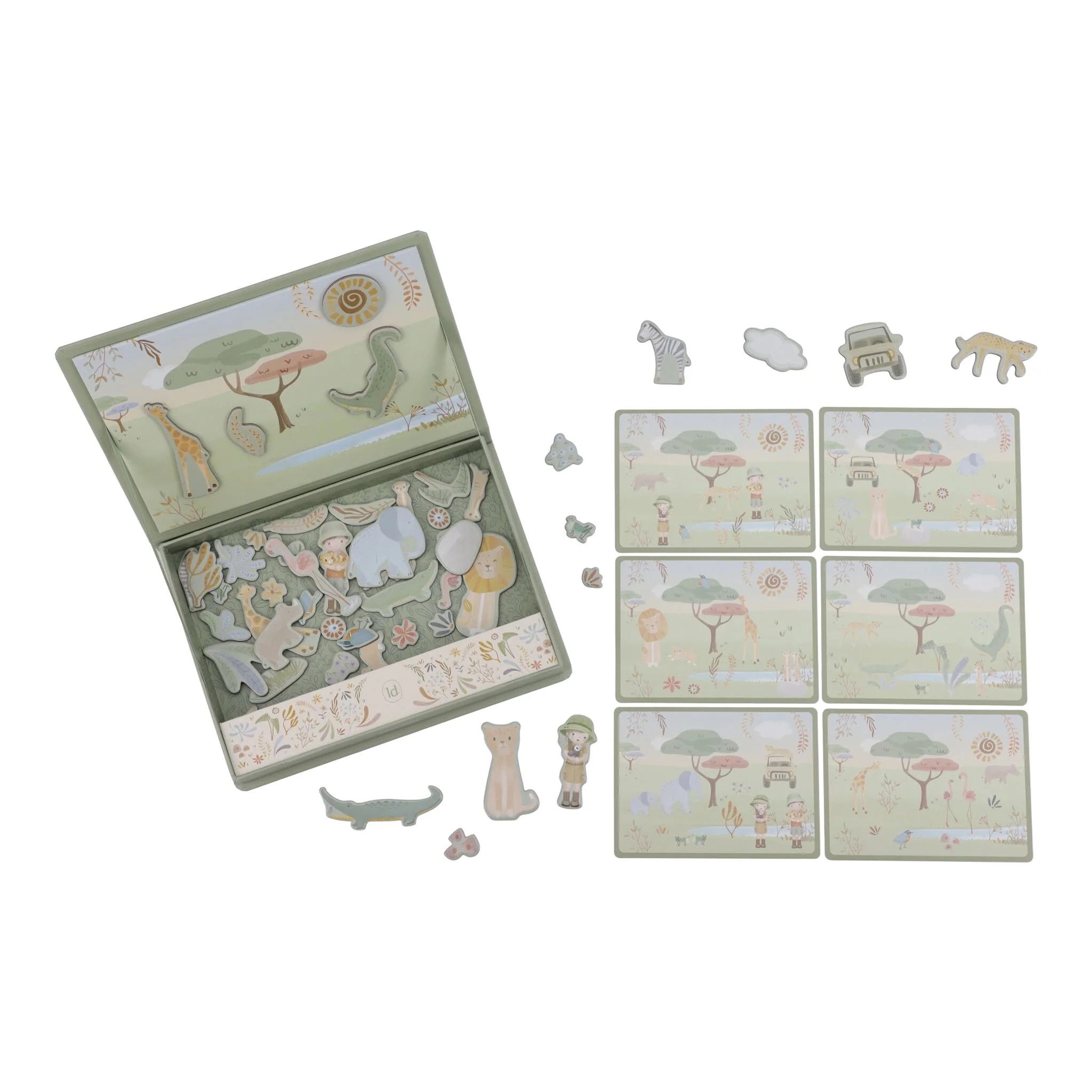 Little Dutch - Magnetisch speelbord- Safari Friends