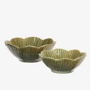 Madam Stoltz - Stoneware bowls - Yellow