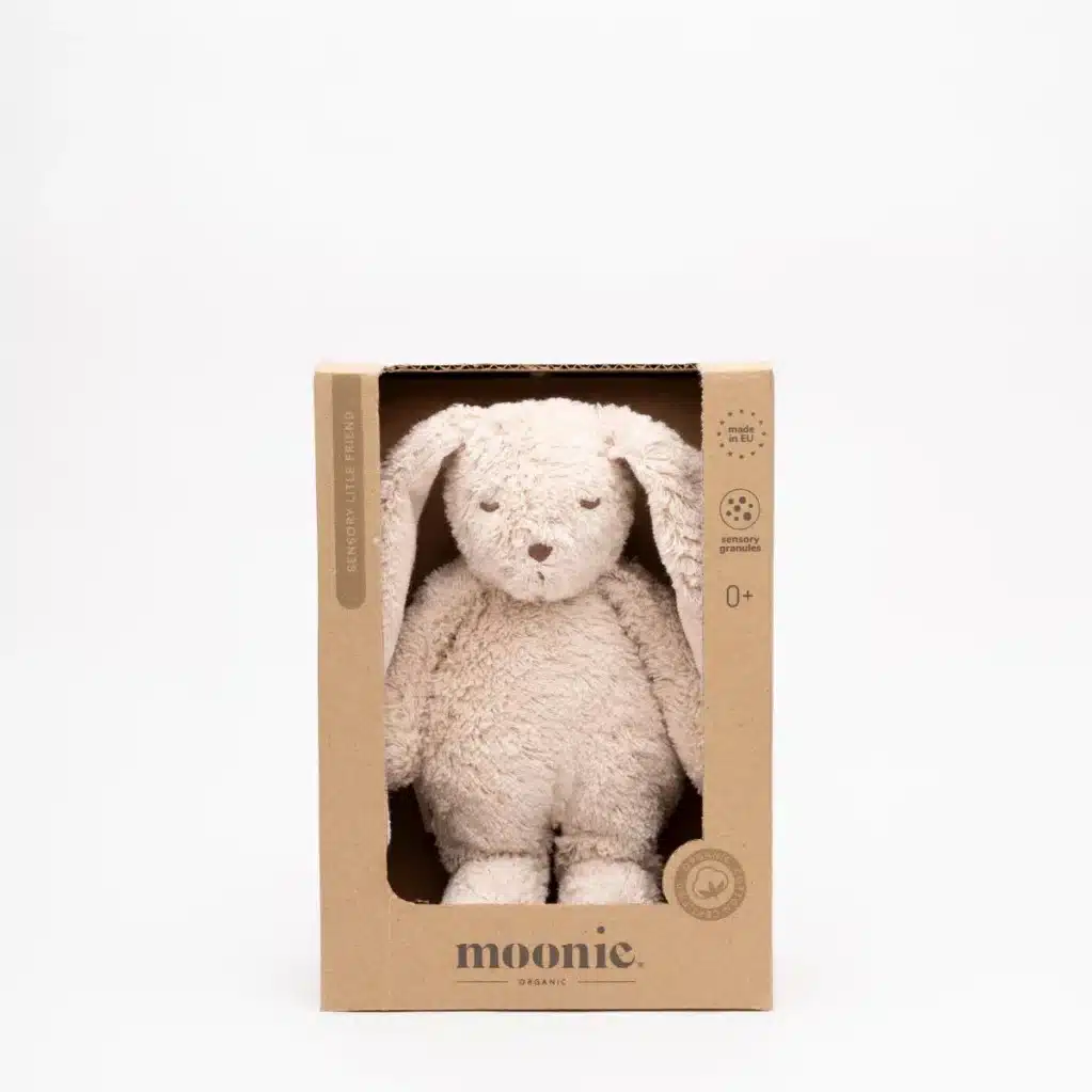 Moonie - Mini Moonie Bunny met sensorische korrels - Sand