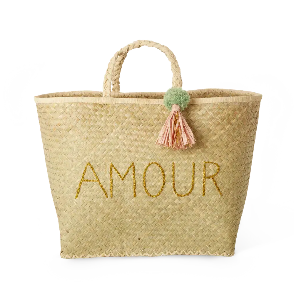 Rice - Raffia Tas - Amour