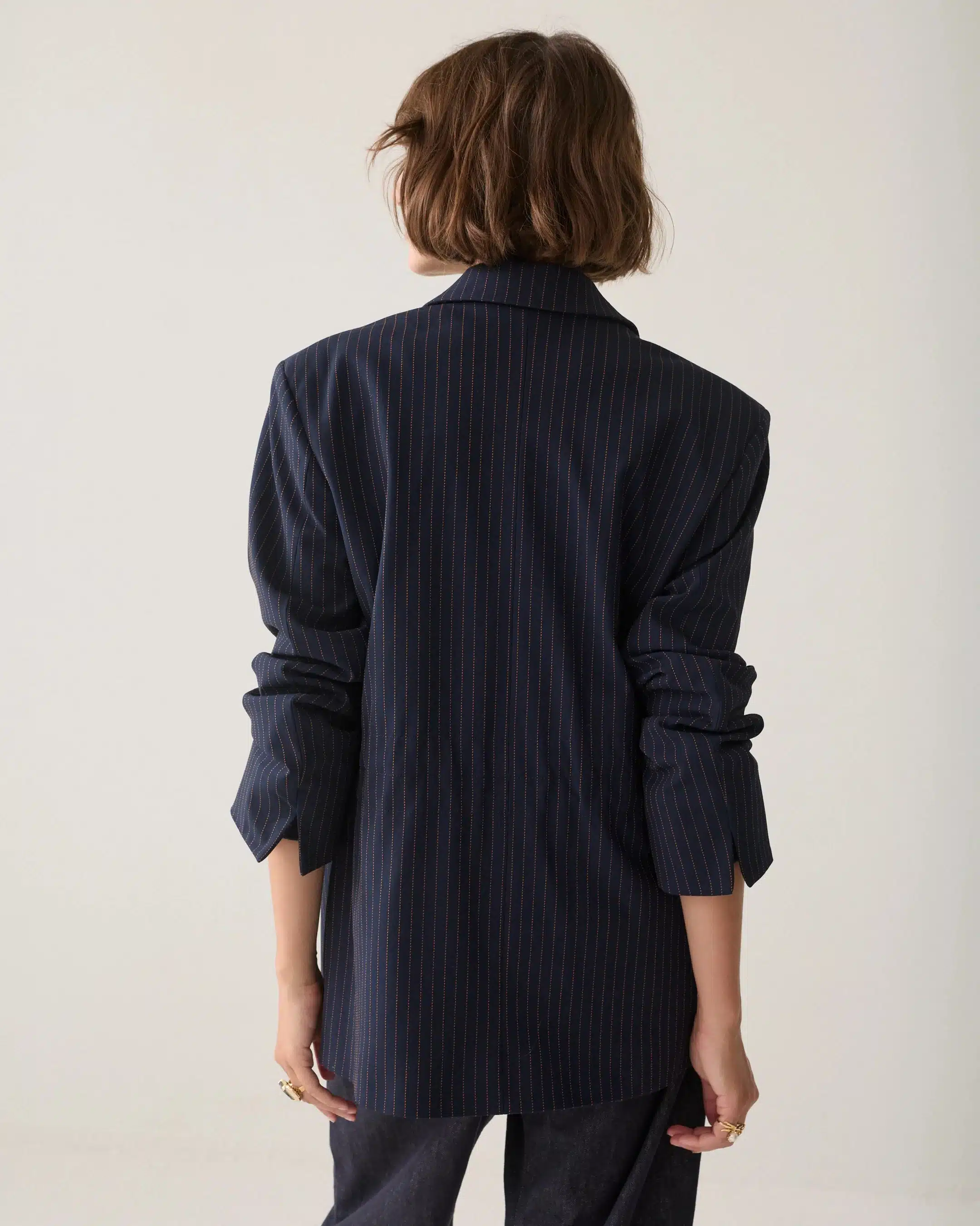 Summum Woman - Blazer Viscose blend stripe - Midnight Blue