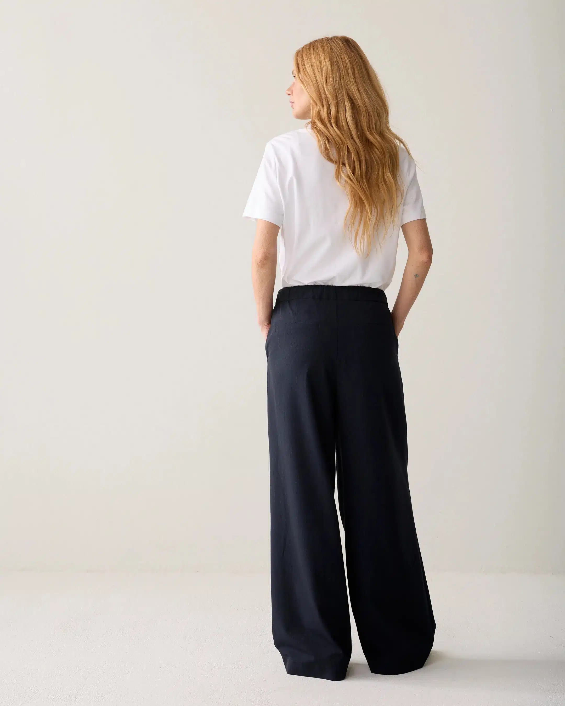 Summum Woman - Trousers Pinstripe small - Midnight Blue