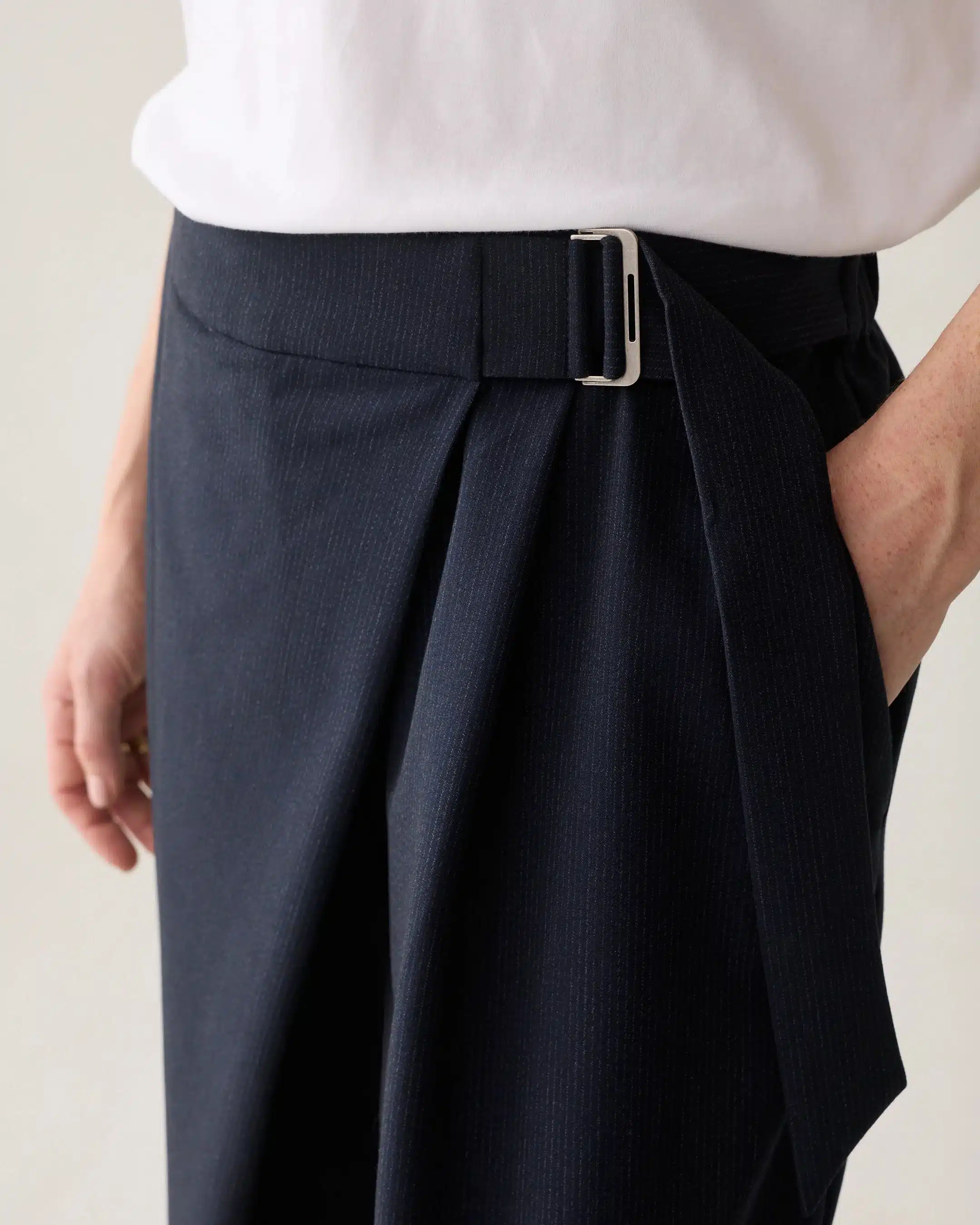 Summum Woman - Trousers Pinstripe small - Midnight Blue