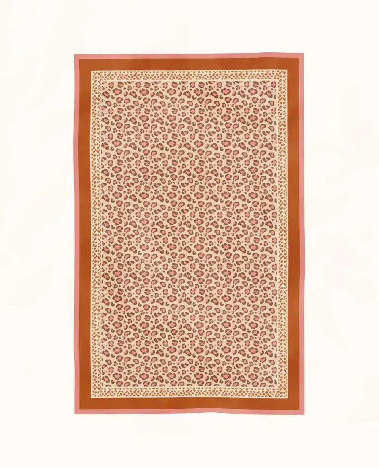 Casa Juna - Tafelkleed Coral Leopard 140x350