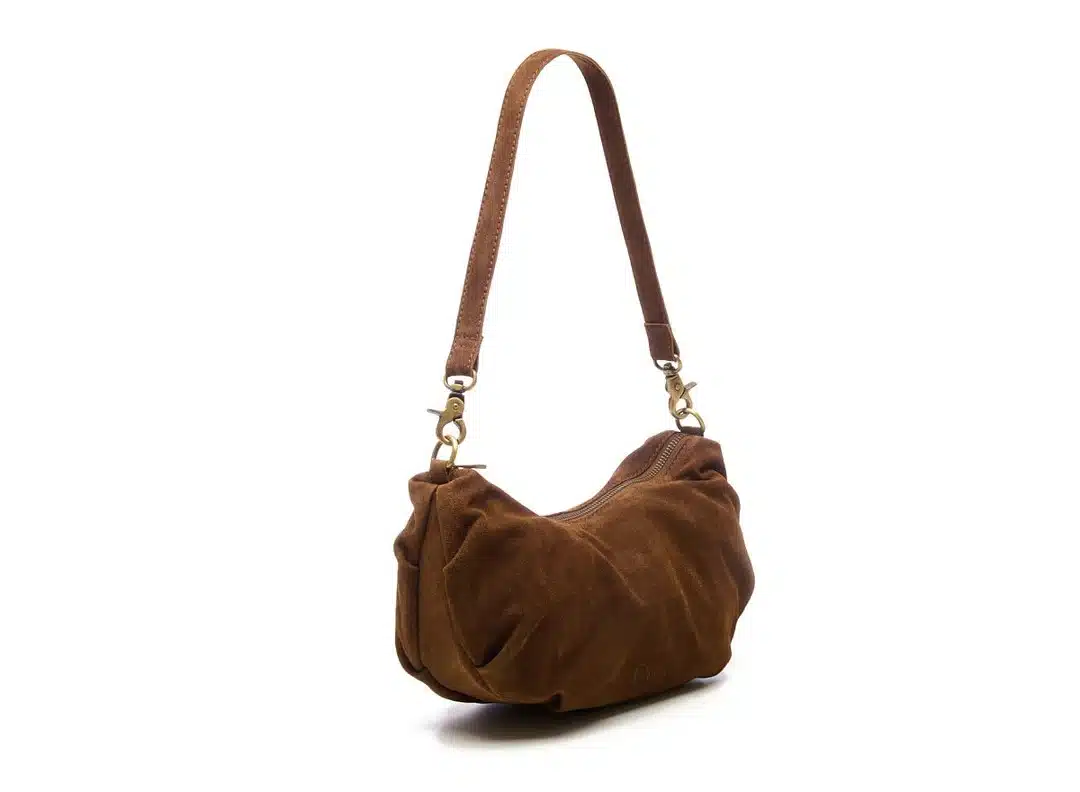 Chabo Bags - Suede Bobby Banana Bag - Cacao