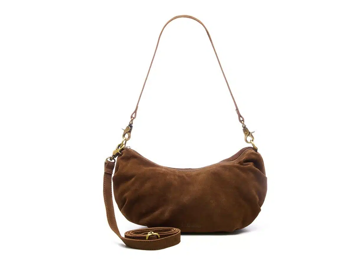 Chabo Bags - Suede Bobby Banana Bag - Cacao