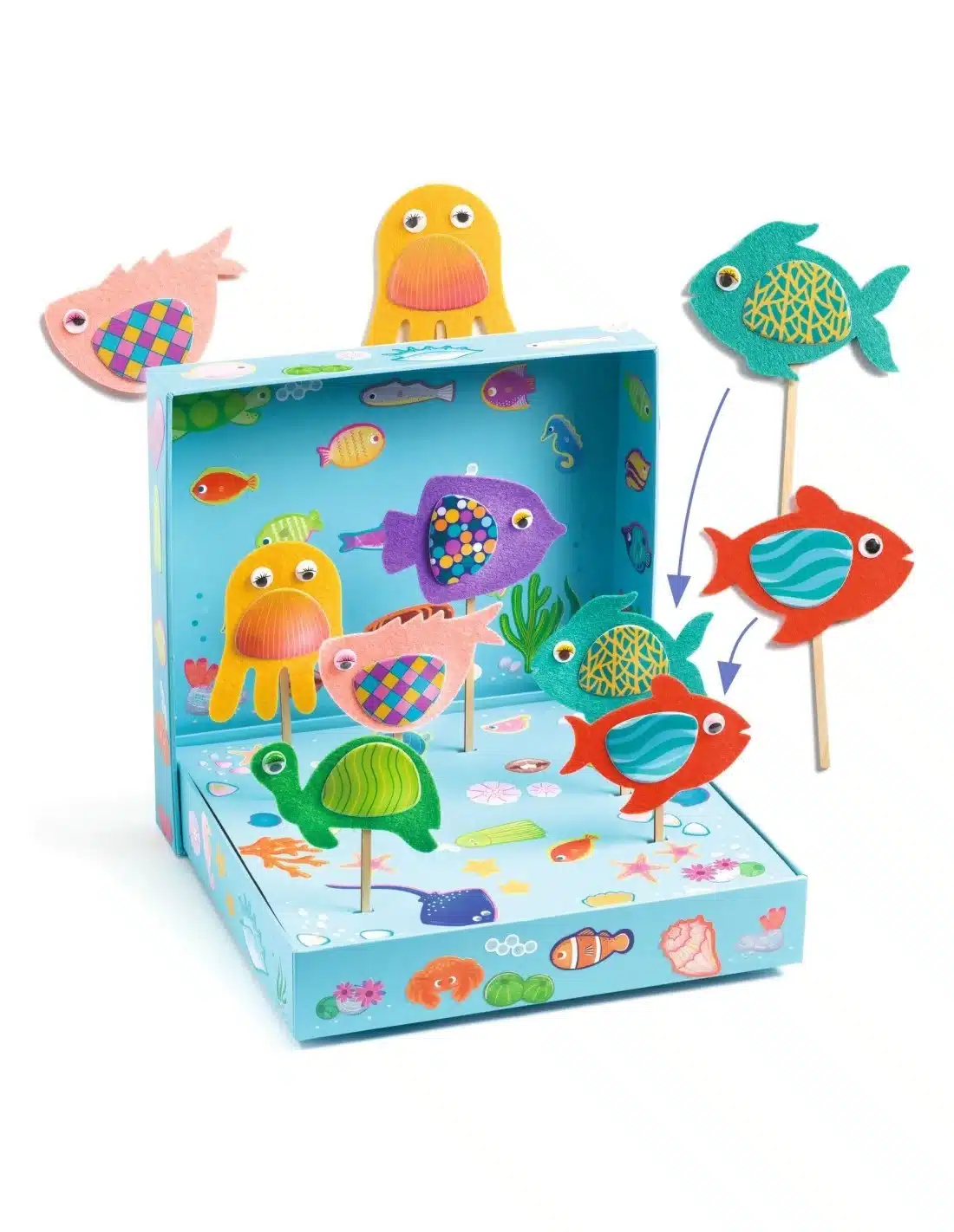 Djeco - Collagefrutsels Vrolijk Aquarium
