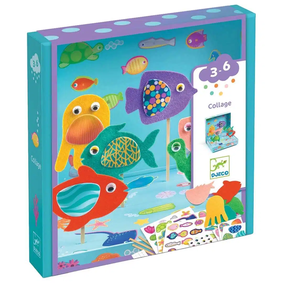 Djeco - Collagefrutsels Vrolijk Aquarium
