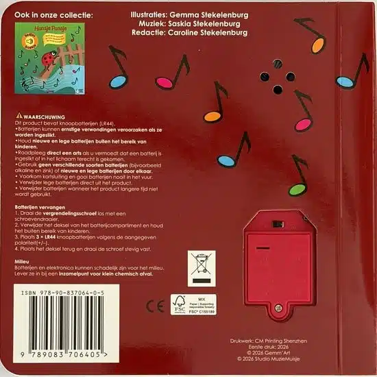 Hoor wie zingt daar kinderen muziekboekje