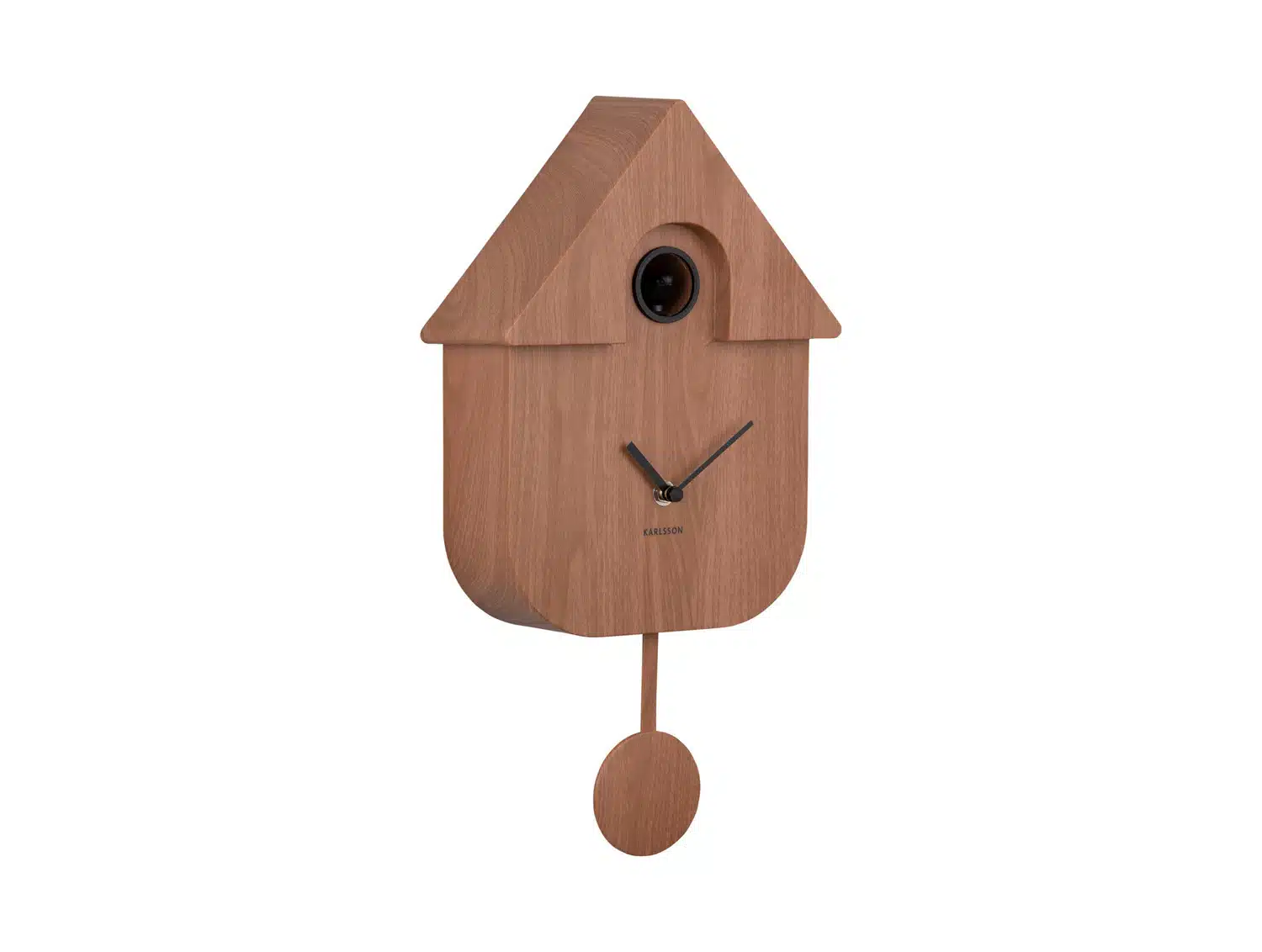 Karlsson - Wall Clock Modern Cuckoo Oro - Dark Wood