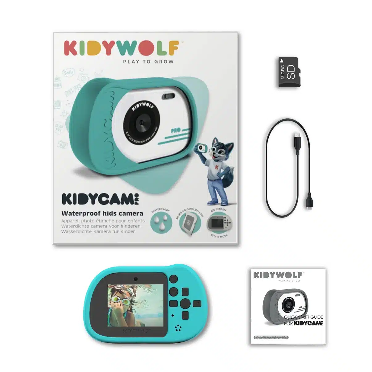 Kidywolf - Kidycam - Waterdichte digitale camera - Blauw