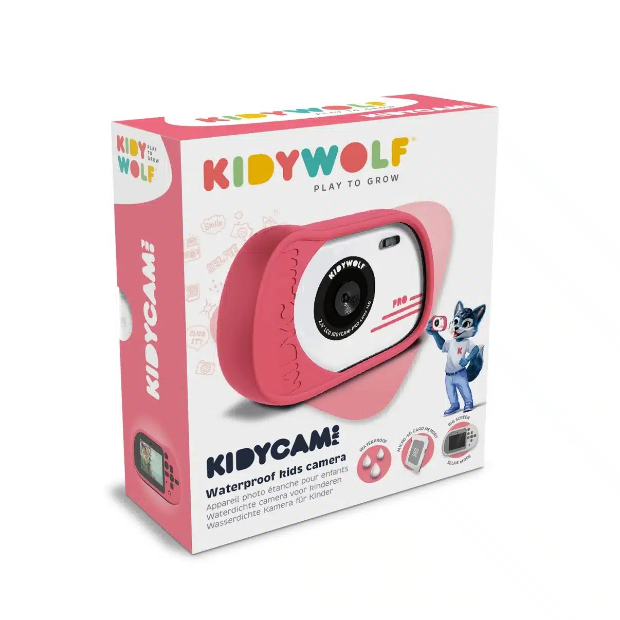 Kidywolf - Kidycam - Waterdichte digitale camera - Roze
