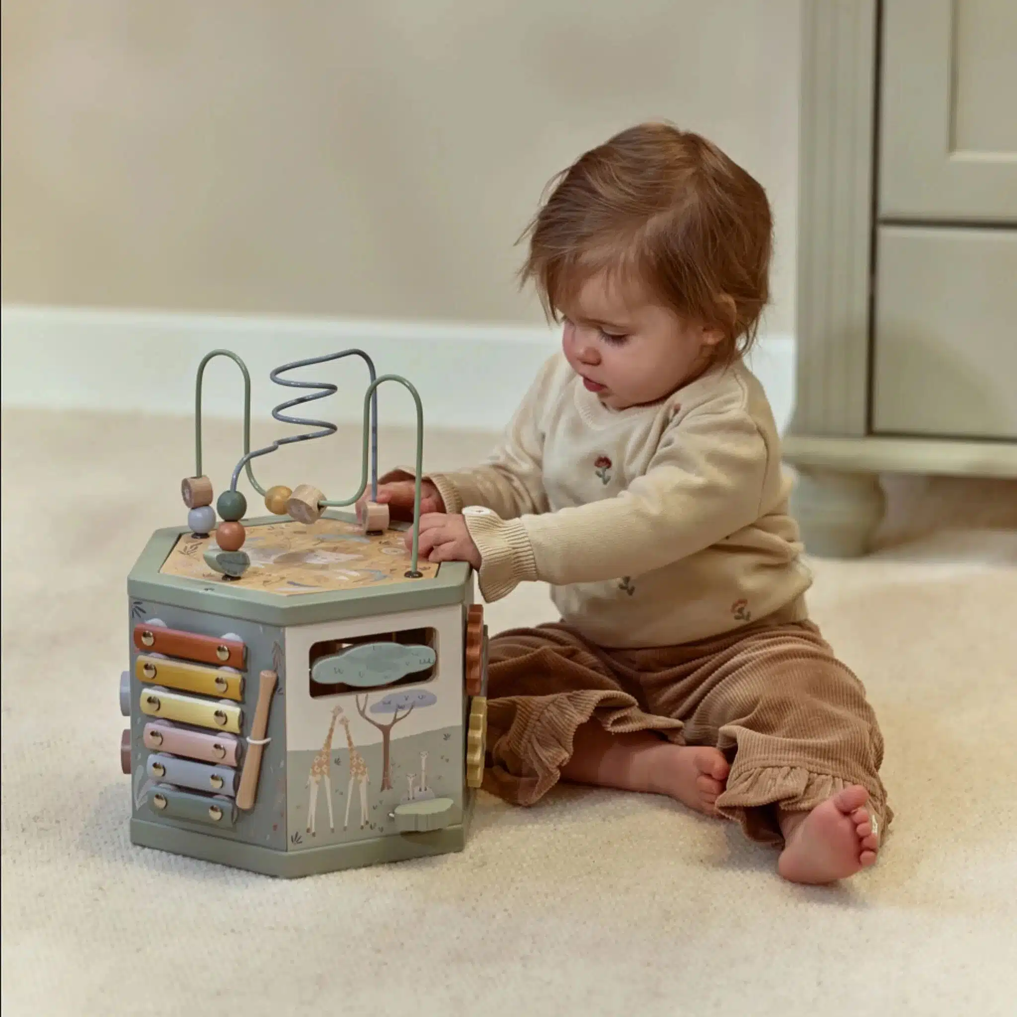Little Dutch - Houten Activiteiten Zeshoek - Safari Friends