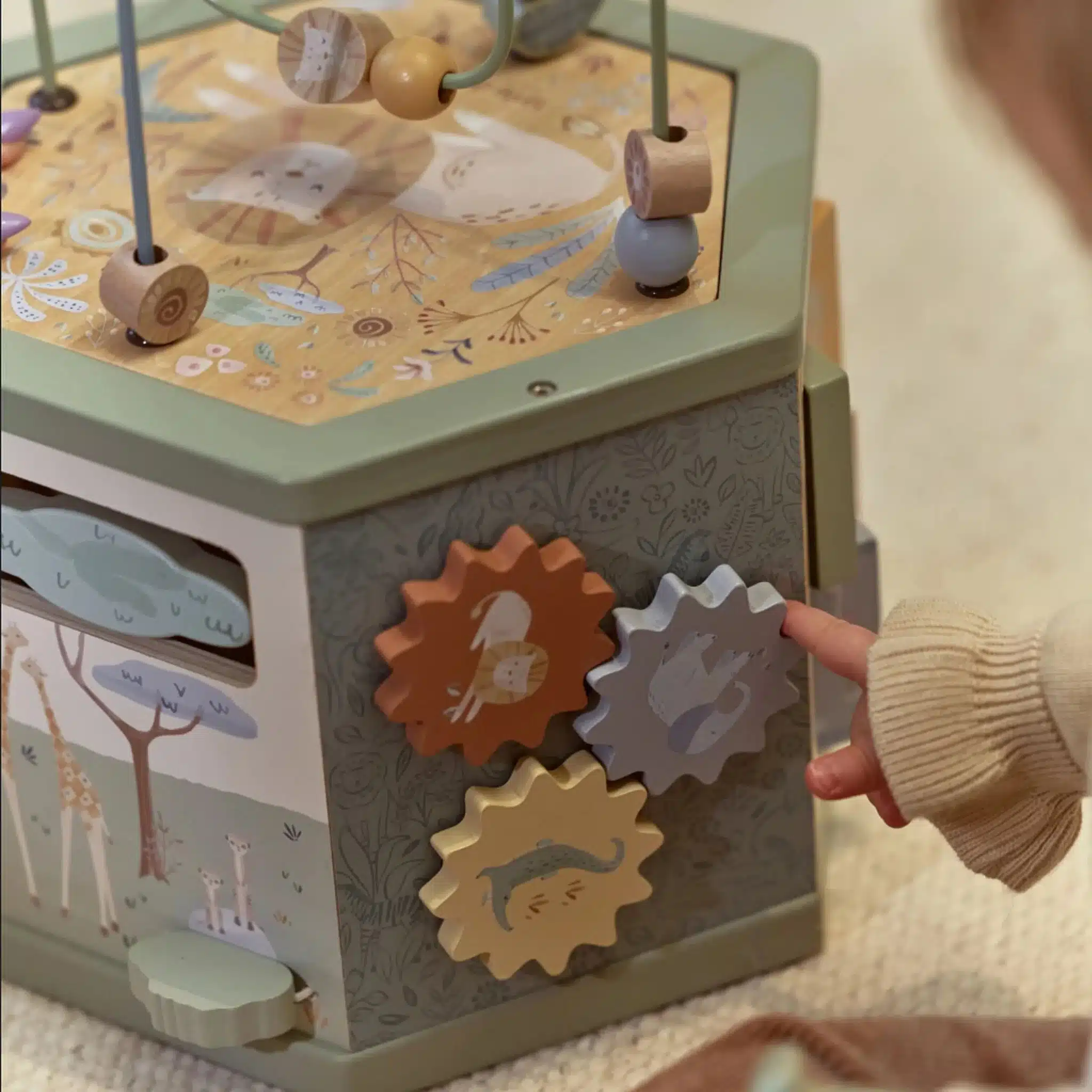 Little Dutch - Houten Activiteiten Zeshoek - Safari Friends